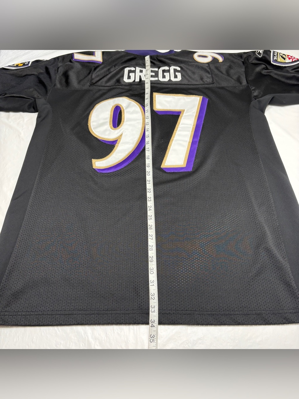 Vintage Reebok On-Field Baltimore Ravens Kelly Gregg #97 NFL Jersey Men’s 54 3XL - Picture 9 of 10